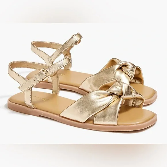 J. Crew Girls' square-toe knot sandals - Picture 2 of 7